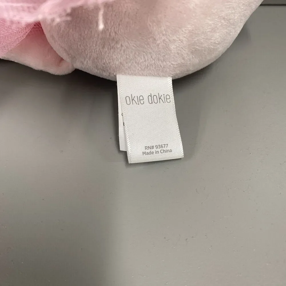 Okie Dokie JcPenny Flamingo Plush Baby Lovey Pink Tutu Ballerina Crinkle NWT